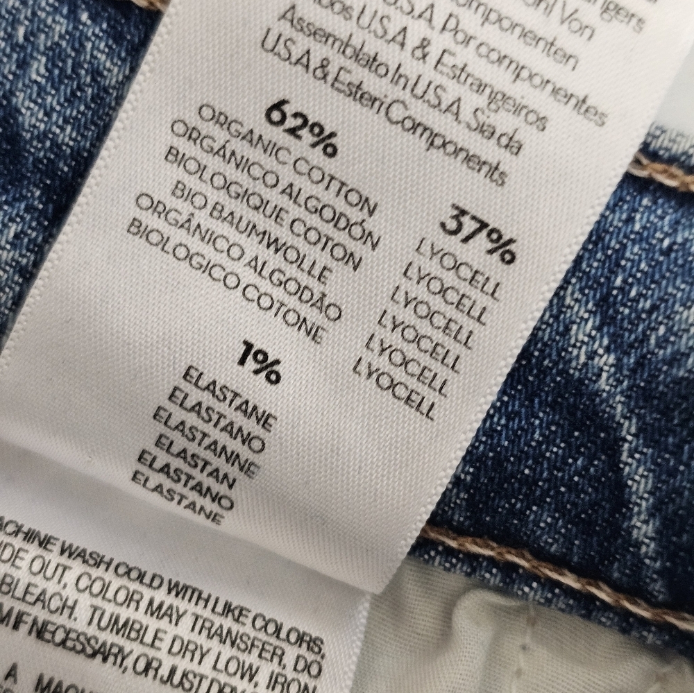 MOTHER The Insider Ankle Bloom And Doom Distressed Flare Blue Jeans 26 Preowned - Picture 11 of 11